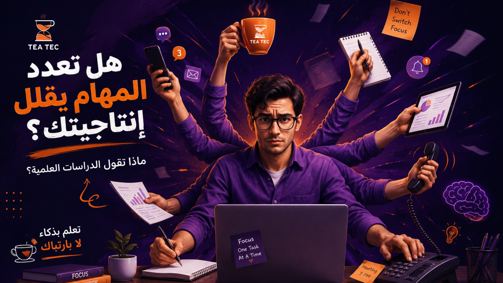هل تعدد المهام يقلل إنتاجيتك؟ | تعرف على ما تقوله الدراسات العلمية