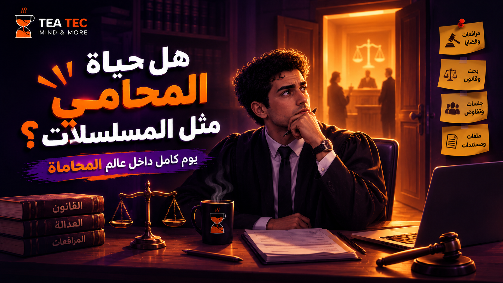 هل حياة المحامي مثل المسلسلات؟ يوم كامل داخل عالم المحاماة