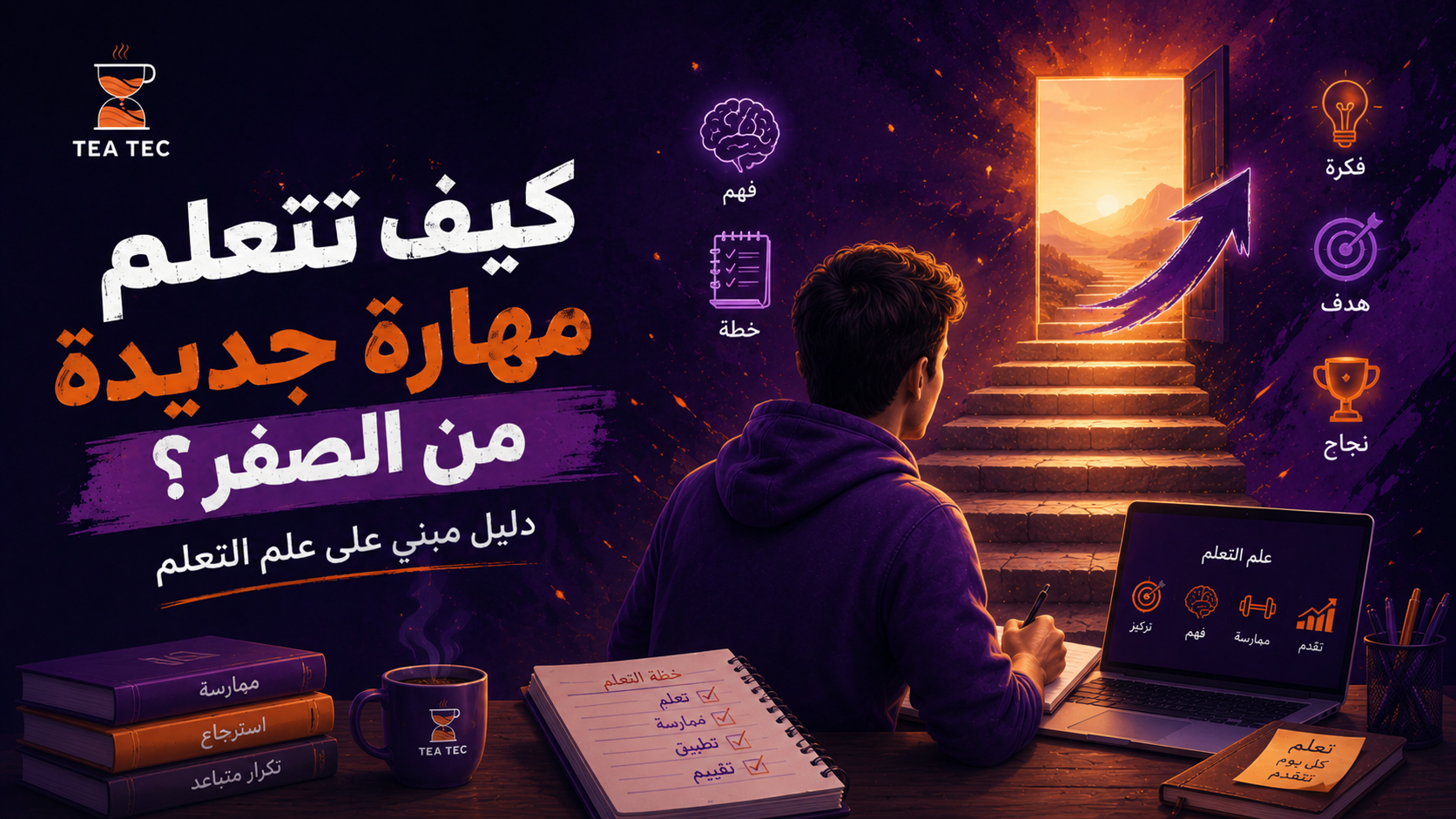 كيف تتعلم مهارة جديدة من الصفر؟ دليل مبني على علم التعلم 🧠